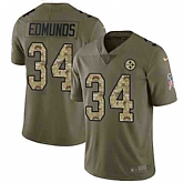 Nike Steelers 34 Terrell Edmunds Olive Camo Salute To Service Limited Jersey Dzhi,baseball caps,new era cap wholesale,wholesale hats